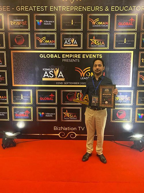 Icons of Asia award on stage